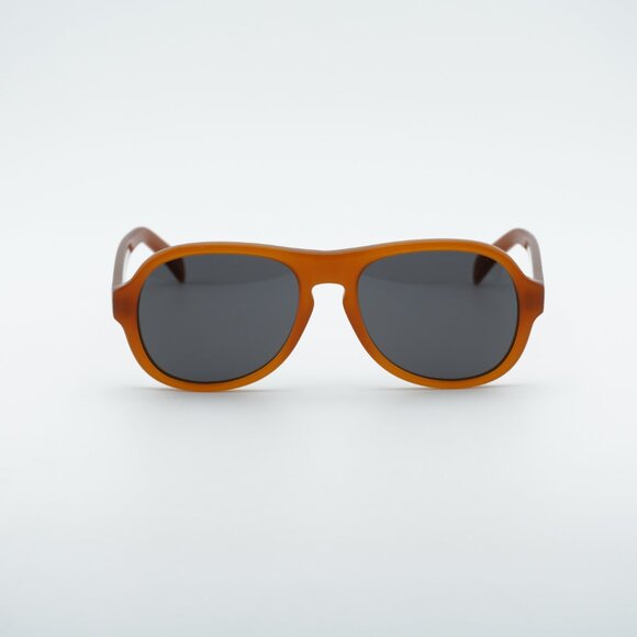 Celine CL40298I 45A CELINE 3 DOTS Sunglasses Brown Aviator Frame, Grey Lenses - Picture 2 of 9